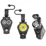 Helmet Mounted Dual Light Flashlight