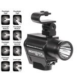 Helmet Mounted Dual Light Flashlight