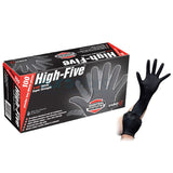 High Five Industrial Black Nitrile gloves (100)