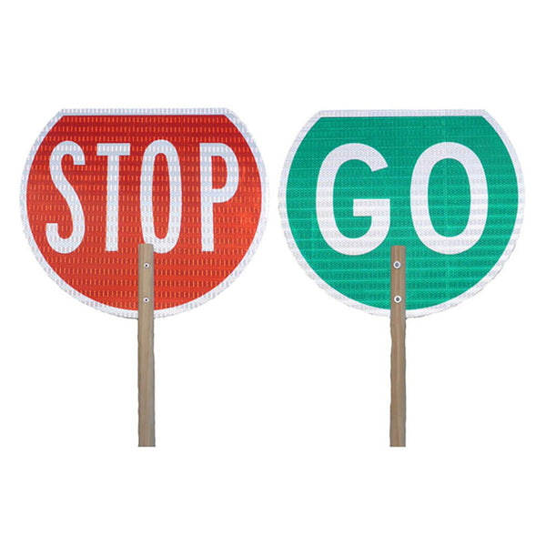 STOP GO Traffic Management Sign